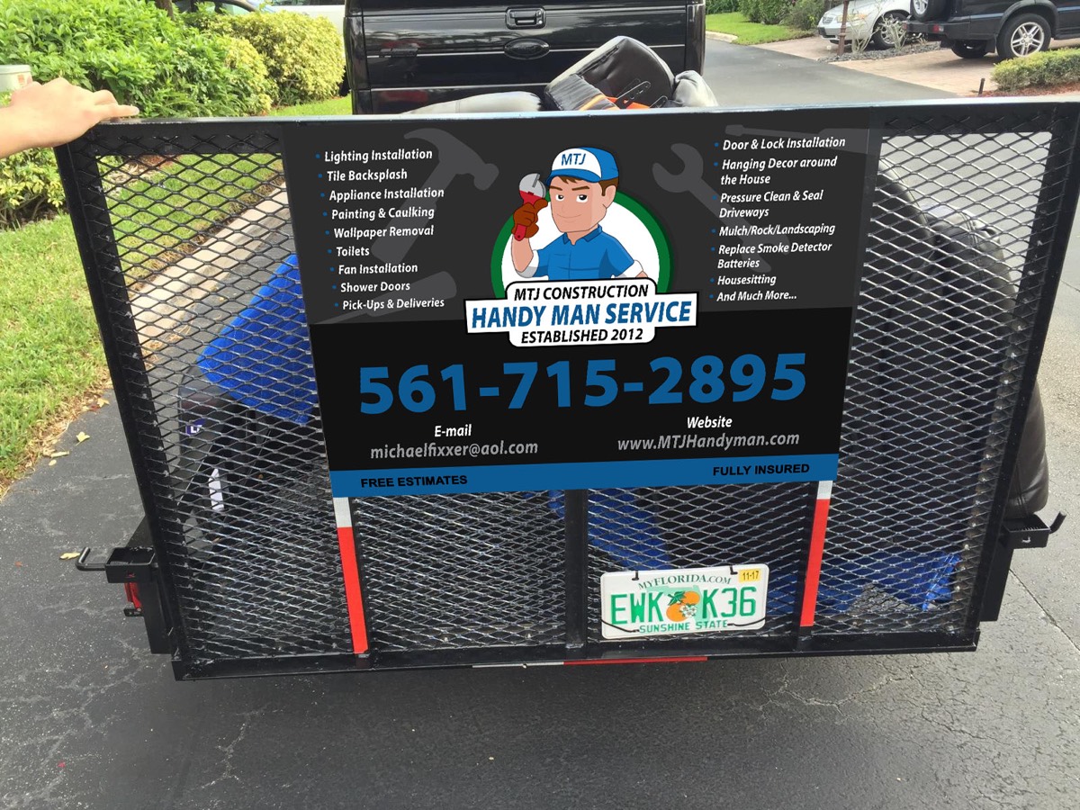MTJ Construction trailer gate with full services panel